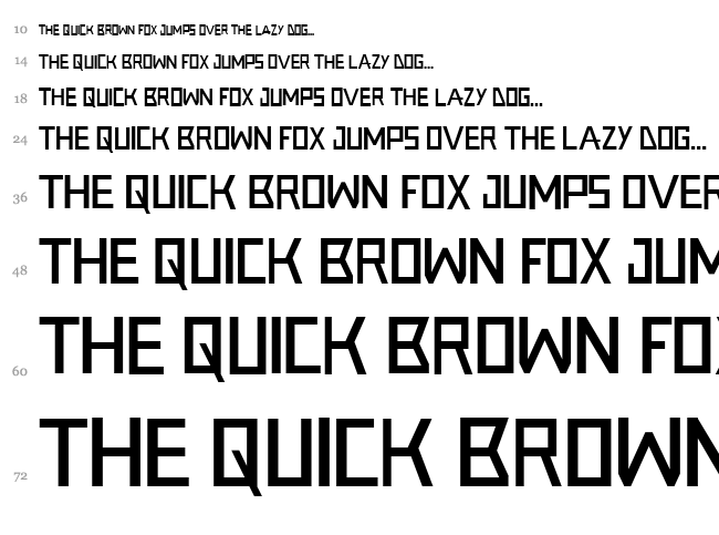 Bukuju RW font waterfall